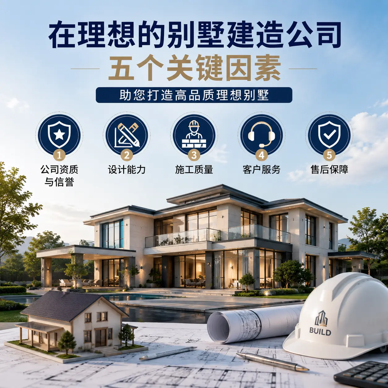 在 息烽 找到理想别墅建造公司的五个关键因素