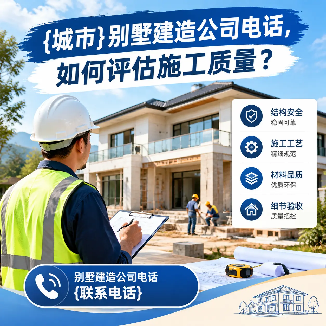 息烽别墅建造公司电话,如何评估施工质量?