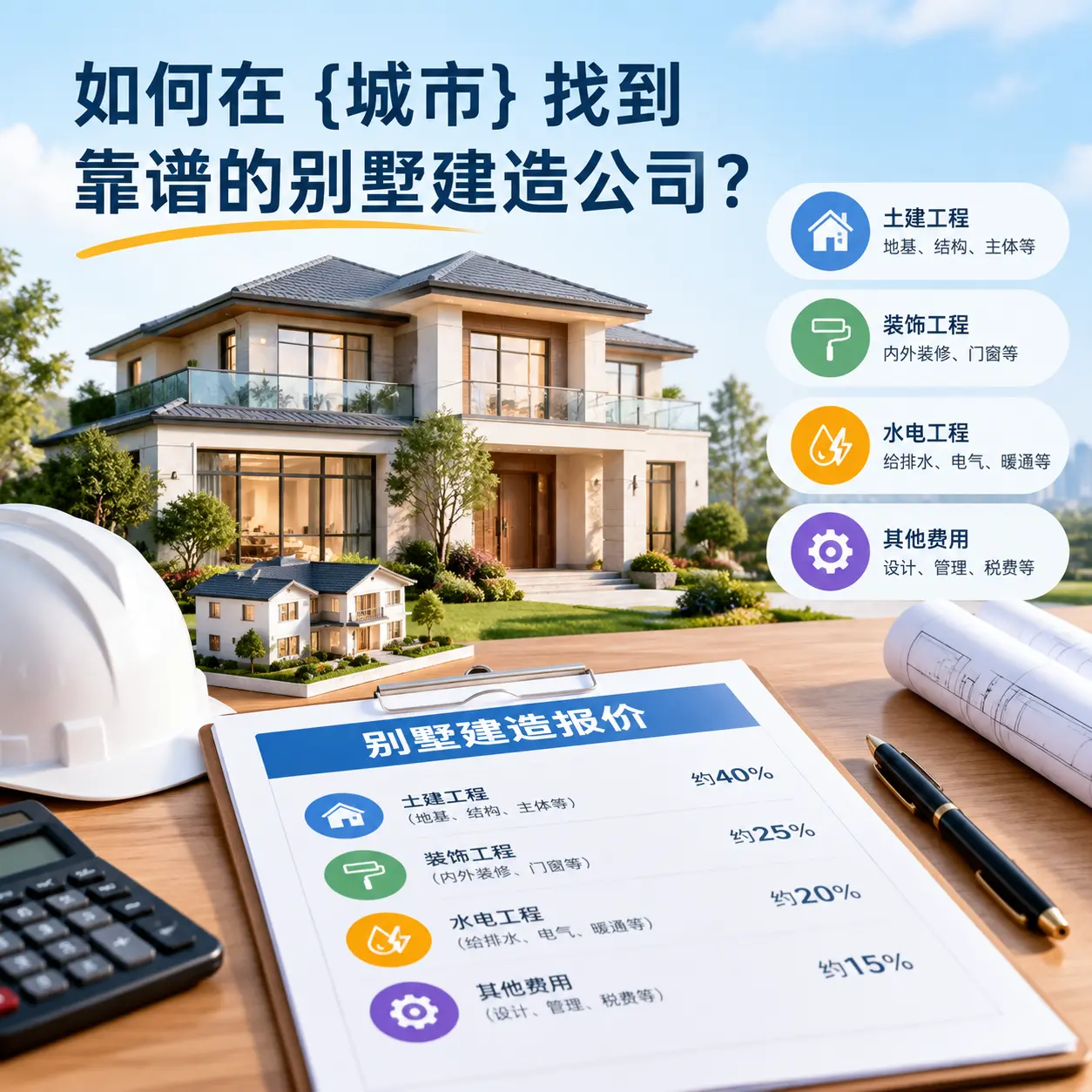 如何在 息烽 找到靠谱的别墅建造公司?
