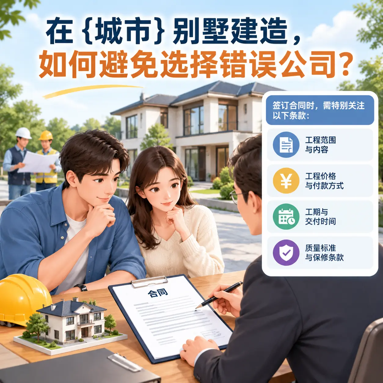 在 息烽 别墅建造,如何避免选择错误公司?