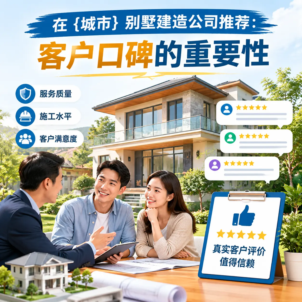在 息烽 别墅建造公司推荐:客户口碑的重要性