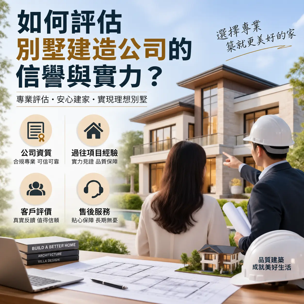 如何评估 息烽 别墅建造公司的信誉与实力？