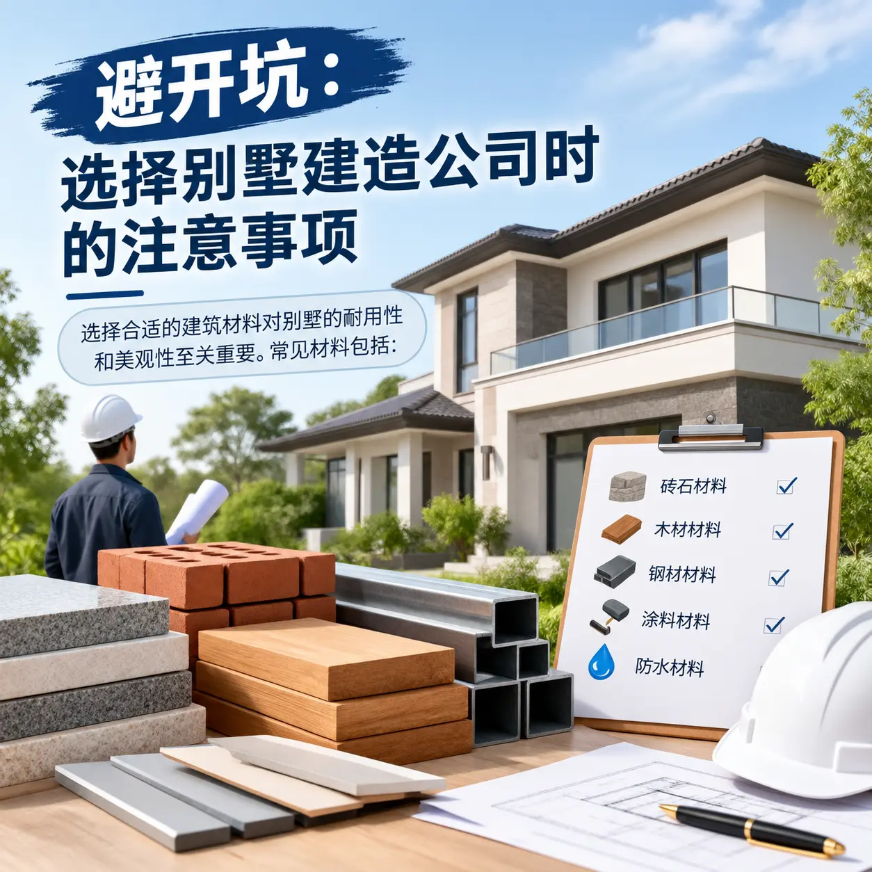 避开坑:选择 息烽 别墅建造公司时的注意事项