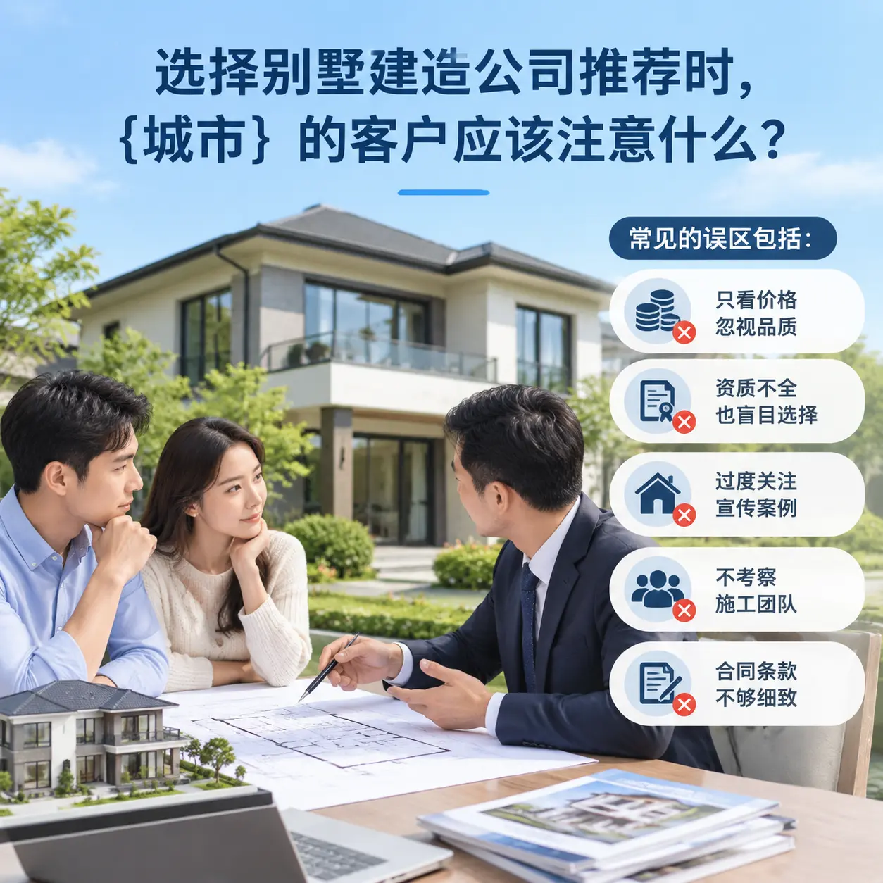 选择别墅建造公司推荐时,息烽 的客户应该注意什么?