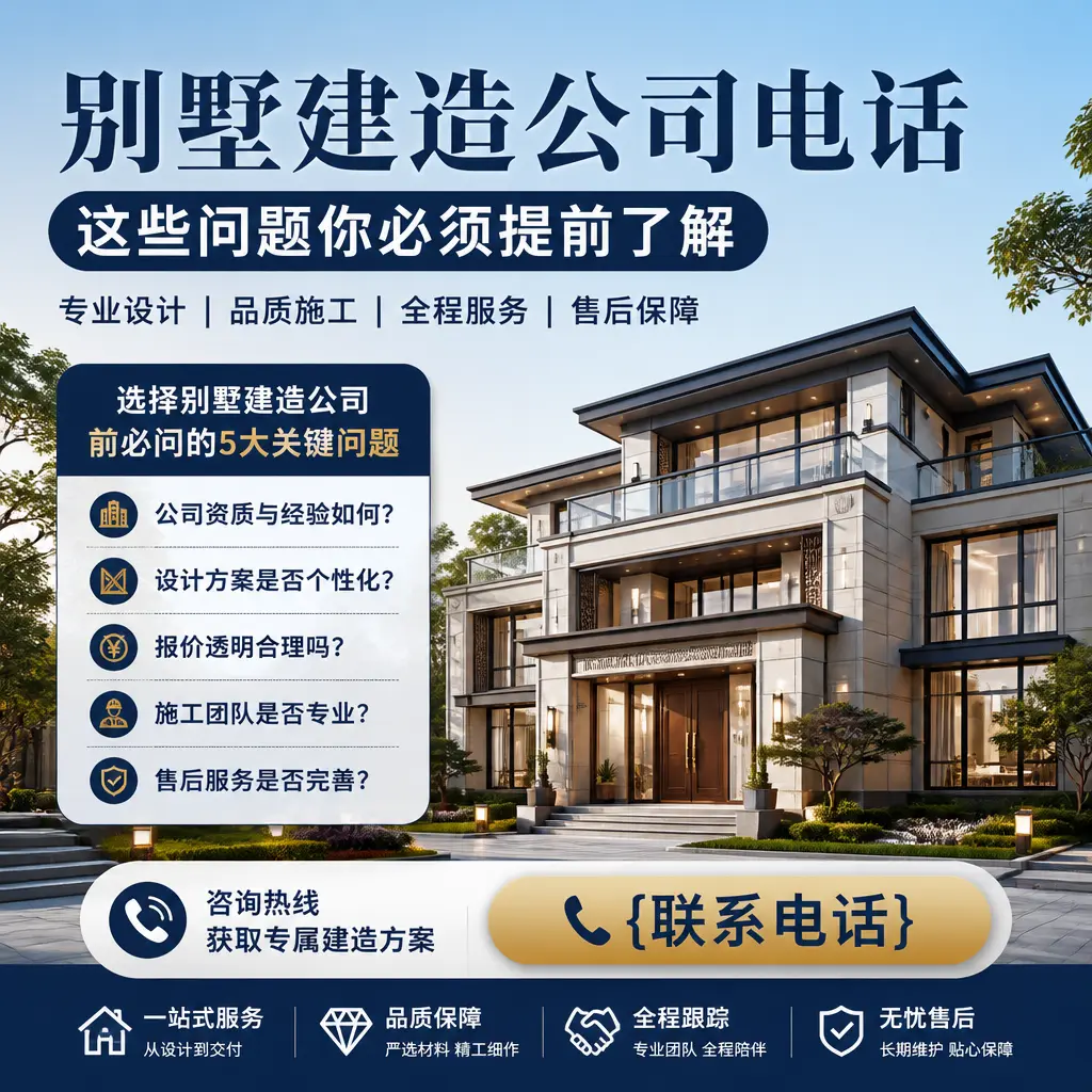 息烽别墅建造公司电话,这些问题你必须提前了解